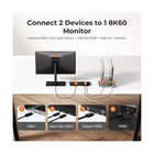 Tesmart Usb-c Kvm Switch 8k 60hz 2 Laptops 4k 144hz Pd 60w Usb3 0 Gaming