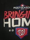 Washington Nationals 2019 Postseason Medium Mens Black Graphic Logo Tshirt Mlb