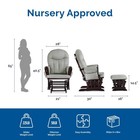 Baby Relax Huntington Nursery Glider   Ottoman  Espresso