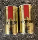 Vintage Set Of 2 Sealed Michelob Beer  2 Pack Golf Balls Unopeneed Pull Tab Can