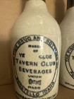 2 Vintage  The Fish Drug   Bottling Co Ye Olde Tavern Club Beverages Beer Bottle