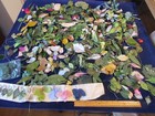 Vtg Millinery Flower Collection Hundred   100 s Of Single Leaves Some Velvet Kr3