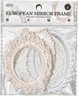 10pcs Silver Decorative Photo Frame Material Paper Hollow Embossed Photo Frame J