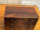 Antique 19th C  Mahogany Wood Miniature 3-drawer Chest Americana Aafa Victorian