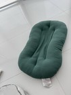 New Green Snuggle Me Infant Lounger With A Blue  Cover
