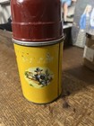 Aladdin Hopalong Cassidy Metal Thermos Vintage Red Yellow Pre-1970 Nashville Usa