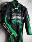 New Kawasaki Cowhide Leather Motorcycle Biker   Motorbike Racing Protective Suit