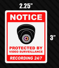 Camera Security Surveillance Sticker Video Notice Warning Cctv Alarm Decal 10x
