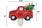 Christmas Tree In Truck Night Light - Plug In Ceramic Vintage Night Light - Led