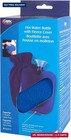 Carex Hot Water Bottle With Cover  Rubber - Heat Therapy And Cold Therapy - For