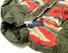 Polo Ralph Lauren Women Military Repaired Patchwork Southwestern Field Jacket