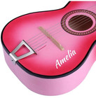 23  Pink Kids Acoustic Guitar With Personalized Your Child Name On Guitar Face