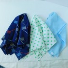 Vintage Scarves Lot Of 3  21 x21  Head Neck Square Blue Green White Euc Usa
