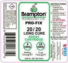 Brampton Epoxy Pro-fix 20 20 Long Cure - Golf Club Repair   85 Oz Cartridge