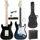 39  Full Size Beginner Blue Electric Guitar With Amp  Case And Accessories Pack