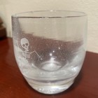 Extremely Hard To Find Glow In The Dark Halloween Skeleton Glassybaby Votive