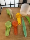 Lot Of 14vintage Tupperware Gadgets Citrus Peeler  Dry Scoops   Egg Rings   More