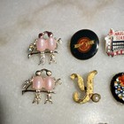  8 Lot Of 12 Pins Mixed Lot Multicolor  vintage 