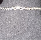Waitsoul Shining White Silver Box Chain 16 Inches Length 4 Mm Wide Stainless