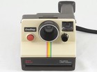 Vintage Polaroid Sx-70 Onestep White Rainbow Stripe Sears Special Camera   Film