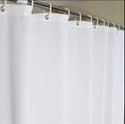 6-foot Vinyl Shower Curtain White Bathroom Tub Liner Metal Grommet Rings