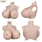 S Z Cup Huge Boobs Realistic Silicone Breast Forms Breastplate For Crossdresser