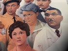 Vintage Rare Poster  The Andy Griffith Show Characters  Tiny Tear On Left Side