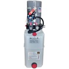 Kti Hydraulics12 Vdc Hpu Single Double Acting Power Up down gravity Down  6 Qt