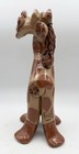 Vintage Hicks Pottery Whimsical Giraffe Figurine Handcrafted Clay Signed 10   