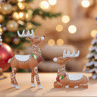 Gingerbread Christmas Decorations Christmas Reindeer Figurines