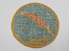 Vintage Boy Scout Bsa Scribe Embroidered Patch Round Badge Yellow   Green Quill