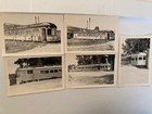 1942 Vintage Photos - Lot Of 5 - Indiana Railroad Car Crash Trains Locomotive