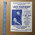 1986 Steve Hurley J m  Silk Nyc Chicago House Music Club Flyer Wbmx Old School