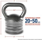 Adjustable Heavy-duty Kettlebell Weight For Strength Training And Weightlifting