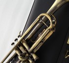 High Grade Antique Bb Key Trumpet Horn 4-7 8  Bell With Case 2pc Mouthpiece