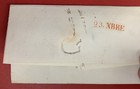 France  1833 Stampless Cover folded Letter  Sent From Lyon To Genoa  Italy