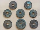 8pcs Ancient Old Dynasty China Bronze Statues