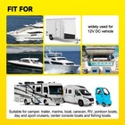 4x 90led Ice Blue Led Transom Boat Underwater Ip68 Light Marine Stainless Steel