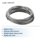 K-type 2x0 5 Thermocouple Wire Awg 24 Braided Stainless Steel Insulation 33ft