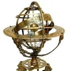 Antique Vintage Astrolabe Compass 18  Nautical Brass Sphere Engraved Armillary