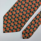 Burberry 100  Silk Tie Gold Equestrian Horse Stirrup On Navy Blue Made In France