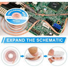 3pcs Solder Wick Braid Kit With Flux  Low Residue Desoldering Wire 10ft Each