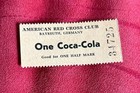 Coca-cola 1930s American Red Cross Club Bayreuth Germany Coupon
