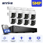 Annke 3k Lite 8ch Dvr 350   Pan tilt 5mp Security Camera System Audio Recording