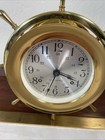 Vintage Seth Thomas-e537-001 Ships Wheel Bell Strike Brass Clock -works -
