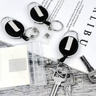 5 Pack Heavy Duty Retractable Badge Reel Id Card Holder With Clip And Key Ring C