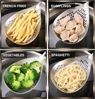 H e Slotted Spoon  304 Stainless Steel  Ladle Spoon Spider Strainer For Cooking