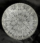 Fine Cut And Etched Crystal Brilliant Cut Bowl 7 1 2    Wide Delicately Thin