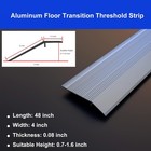 Neatiease Threshold Ramps For Doorways  48  Metal Floor 4in X 4ft  Gray
