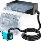  Pond Waterfall With Pump Kit  304 Stainless Steel Waterfall Spillway With 40w 